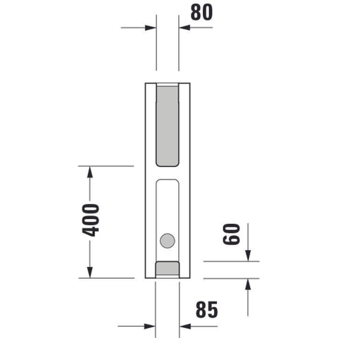 Duravit Starck 3 Zuil - 150x705x210mm - wit 0313599