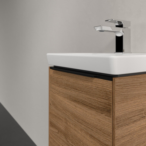 Villeroy & Boch Subway 3.0 Wastafelonderkast - 1 deur - 351x429x309mm - Oak Kansas (mat hout) SW881749