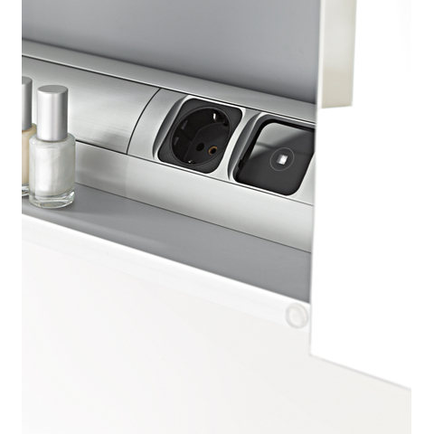 Villeroy & Boch my view 14 My view spiegelkast - 80x75cm - 2 deuren en led verlichting - zilver 1024980