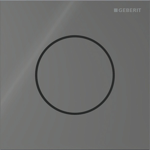 Geberit Type 40 urinioir bedieningsplaat - pneumatisch - rond - lava (grijs) SW1237124