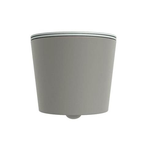 Mondiaz LAVIE hangtoilet – spoelrandloos – 36 x 53 cm – met softclose zitting – Smoke (lichtbruin), zitting Greey (lichtgroen/grijs) SW1208628