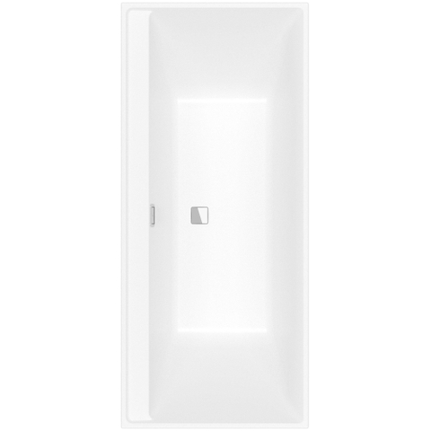 Villeroy & Boch Collaro bad rechthoek - 170x75cm - met badwaste - Stone White (mat wit) SW354260