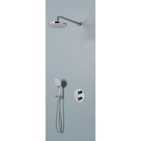 Hotbath Buddy Complete - thermostatische douche inbouwset Buddy - met 2-weg-stop-omstel - hoogglans chroom SW1247143