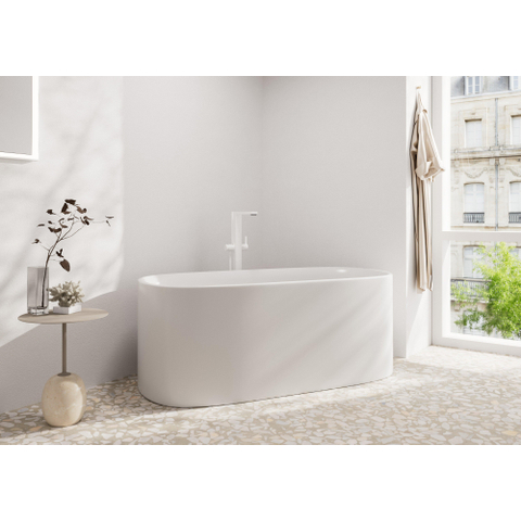 Hansgrohe Tecturis E Eengreeps badmengkraan vloermontage - vrijstaand - mat wit SW918409