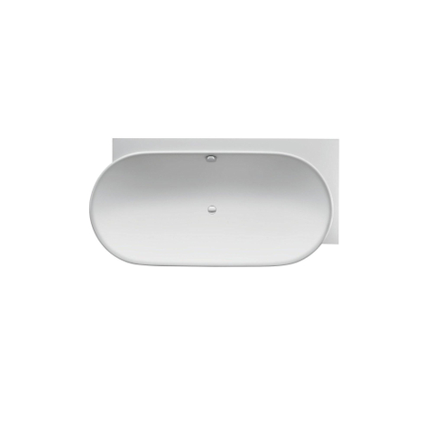 Duravit Luv Bad ovaal - 185x95cm hoek rechts - met paneel - mat wit SW228002