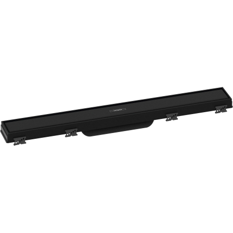 Hansgrohe RainDrain Match Caniveau de douche - 60cm - cadre réglable en hauteur - noir mat SW1590431