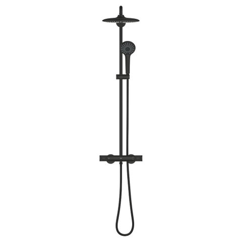 Grohe Vitalio Joy Douchesysteem - met thermostaatkraan - matte black (mat zwart) SW1440546