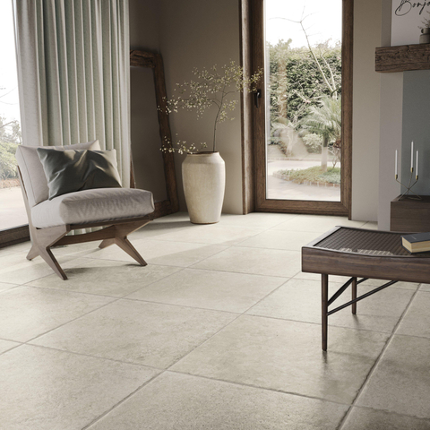 ÉCHANTILLON Terravito Horeno Carrelage de sol céramique - 30x30cm - 9,0mm - rectifié - Blanc SW1242322