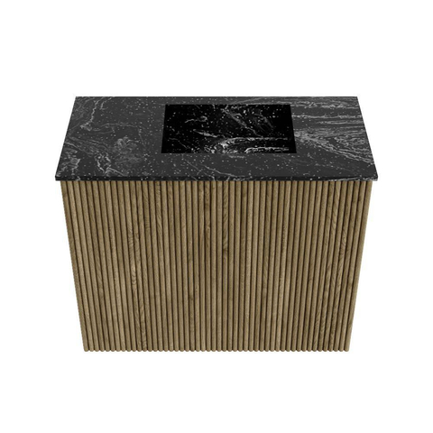 Mondiaz JOYA-DLUX Meuble de toilette 50cm - couleur Dusk - Vasque FAYE position Droite Sans trou de robinet couleur Lava SW1423196
