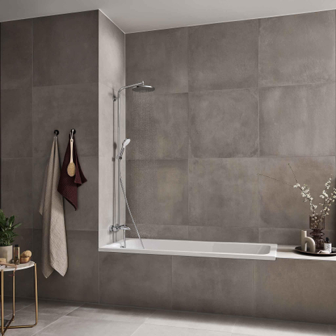 Hansgrohe Crometta s 240 - 1jet - showerpipe - met bad - thermostaat - hoogglans chroom SW73211