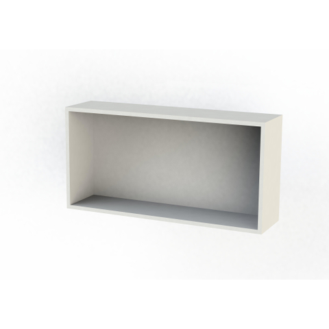 Crosstone by Arcqua Solid Alcove niche encastrée 60x30x10cm solid surface blanc mat SW420142