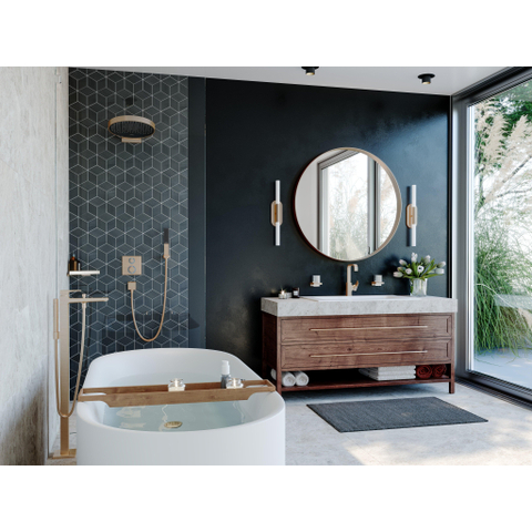 Hansgrohe RainFinity Handdouche staaf - 10cm - geborsteld brons SW451604