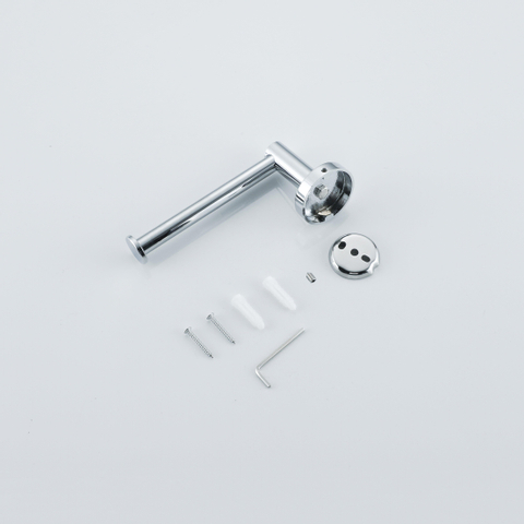Fortifura Calvi toiletrolhouder/reserverolhouder - zonder klep - rond - hoogglans chroom SW639926