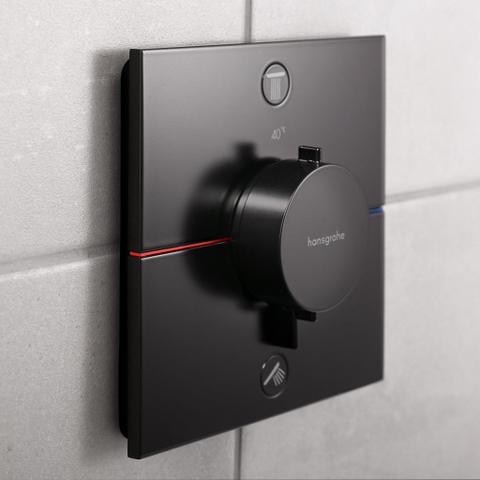 Hansgrohe ShowerSelect Comfort E Inbouw - thermostaat 2F geïntegreerde zheidscom.EN1717 - mat zwart SW917869