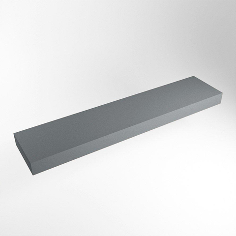 Mondiaz TOP 30 Plan sous vasque suspendu - 190x30x12cm - solid surface - Plata SW1022960