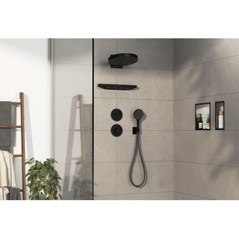 Hansgrohe Showerselect Comfort S robinet d'arrêt encastré pour 3 fonctions mat noir SW917866