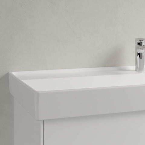 Villeroy & Boch Collaro meubelwastafel - 120x47cm - met overloop - 1 kraangat CeramicPlus - Stone White (mat wit) SW358339