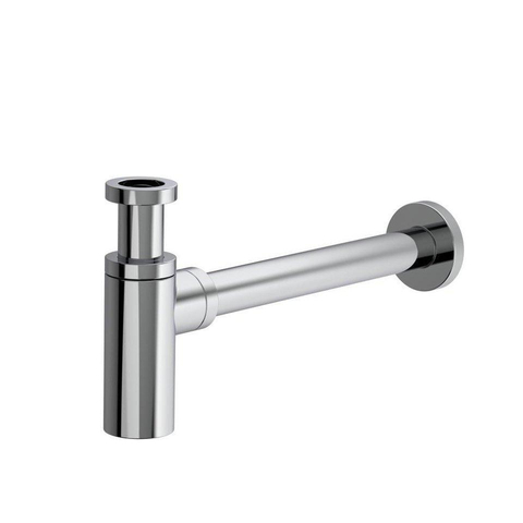 Saniclass Fuente Fontaine set - 40x22x10cm - solid surface blanc cassé - bonde - robinet de lavabo - siphon - chrome SW1587192