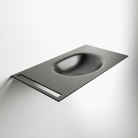 Mondiaz EASY Lavabo encastrable - 40cm - porte-serviettes encastré horizontal gauche SW1245063