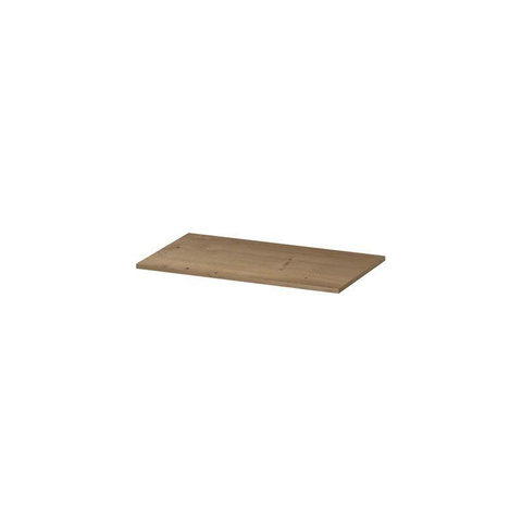 INK Topdeck Wastafelblad - 80x45x2cm - tbv onderkast - MDF - Fineer Ash grey SW493564