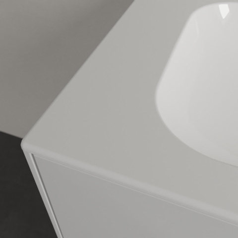 Villeroy & Boch Finion Lavabo pour meuble 120x50cm avec 1 trou pour robinetterie ceramic+ sans trop-plein blanc SW106536