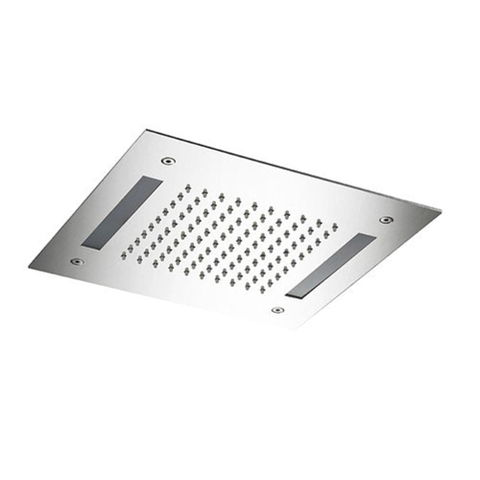 Hotbath Mate Inbouwhoofddouche vierkant - 30x30cm - met LED verlichting en watersensor - hoogglans chroom SW61997