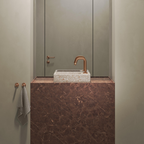 Clou Kaldur crochet simple bronze brossé PVD SW917335