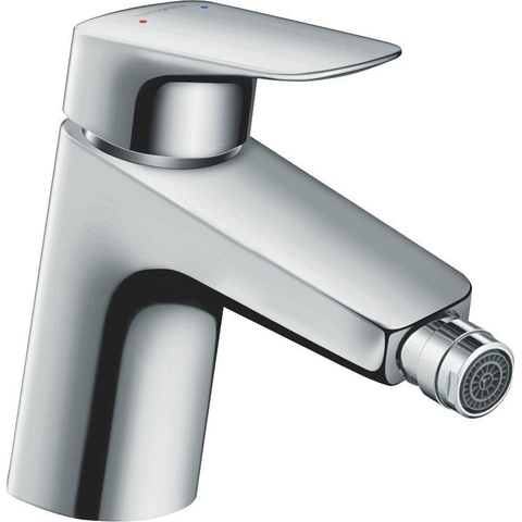 Hansgrohe Logis Eengreeps bidetmengkraan - 70 met trekwaste - hoogglans chroom GA42177