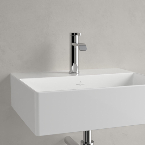 Villeroy & Boch memento 2.0 wastafel onderzijde - geslepen - 50x42cm - zonder overloop - 1 kraangat CeramicPlus - White Alpine (glans wit) SW358414