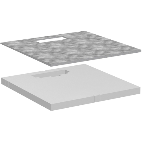 Hansgrohe RainDrain Board Douche-element - 100x100cm - incl. Installatieset SW1590278