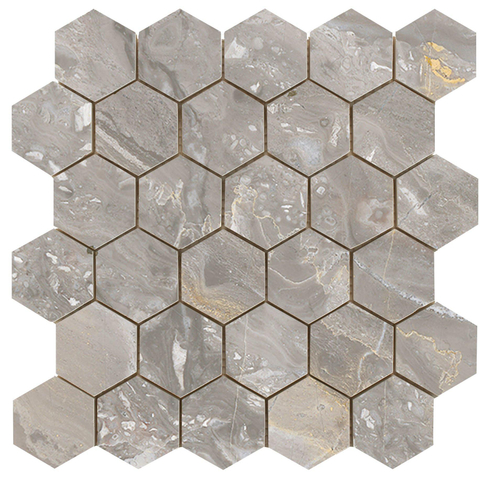 Terravito Ivello Mozaïektegel - 26.3x27.4cm - hexagon - 10mm - Beige gepolijst SW1119955