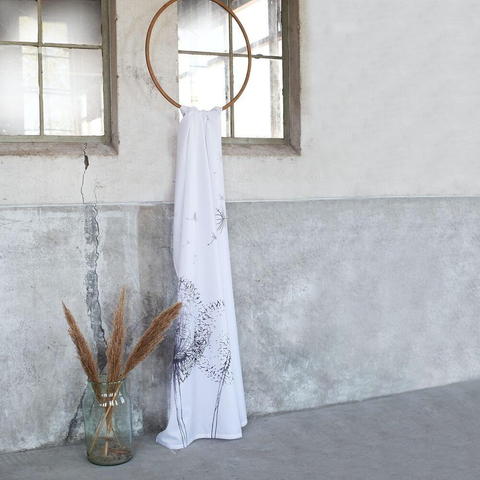 Sealskin Flow Rideau de douche 180x200 cm Polyester Noir / Blanc SW699516