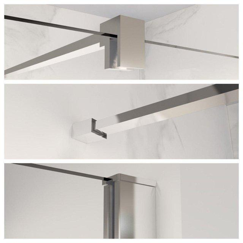 Fortifura Galeria Cabine de douche - 70x90x200 - Profil verre de sécurité - anticalcaire - chrome SW1444937