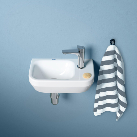 Duravit No.1 Duravit No.1fontein - met kraangat rechts - zonder overloop - 36x22x12cm - hoogglans wit SW723811