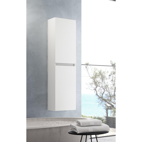Saniclass Chaci Armoire haute - 140x35x27cm - 2 portes - blanc mat SW1212785