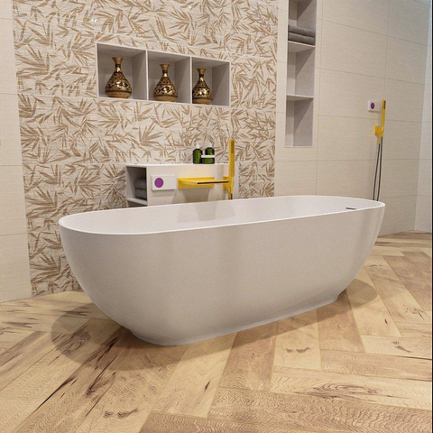 MONDIAZ ROCK Vrijstaand bad - 170x70cm - talc SW491554