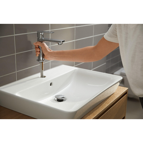 Hansgrohe Rebris e 1 greeps wastafelkraan - 110 - coolstart - zonder afvoer - hoogglans chroom SW796372