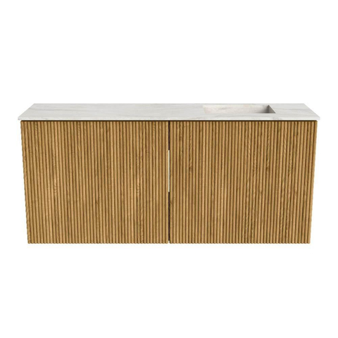 Mondiaz JOYA-DLUX 90cm meuble de salle de bains avec WC - couleur Oak - Vasque FAYE position Droite 1 trou de robinet couleur Ostra. SW1422242