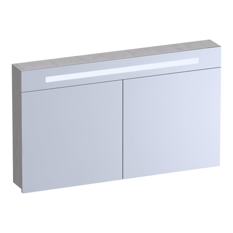 BRAUER Promise armoire de toilette – 119 x 70 x 15 cm – LED directe en haut – 2 portes – Forest Seashell SW1203703