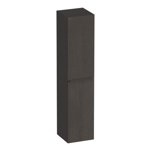 BRAUER Elevate armoire de salle de bains - 160x35x35cm - sans poignées rapportées - 2 portes - ouvrant à gauche ou à droite - Timber Anthracite SW1200020