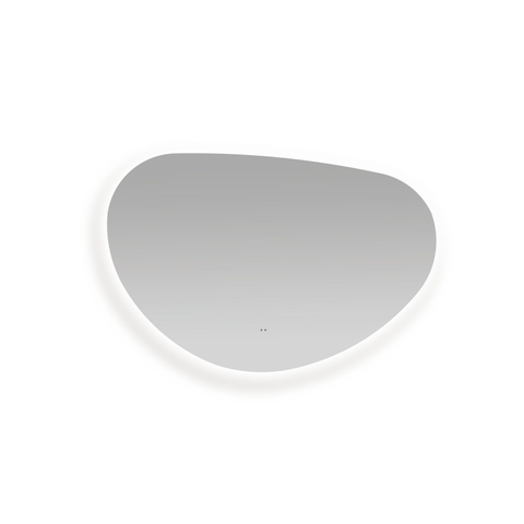 Saniclass Organic Miroir Sim - 100x66.6cm - éclairage - chauffe-miroir - horizontal/vertical - organique SW1407162