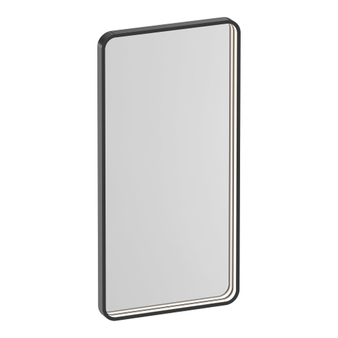 BRAUER Sapphire miroir – rectangle à angles arrondis – 80 x 40 cm – Éclairage LED – Gunmetal SW1203793