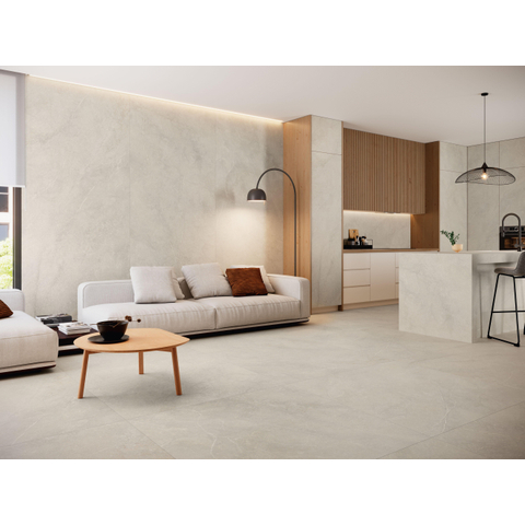 ÉCHANTILLON Terravito Rovella carreau de sol - 120x120cm - rectifié - Aspect pierre naturelle - Sand mat (beige) SW1221540
