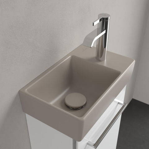 Villeroy & Boch Avento fontein - 36x22cm L - 1 kraangat - zonder overloop CeramicPlus - almond (beige) SW1148706