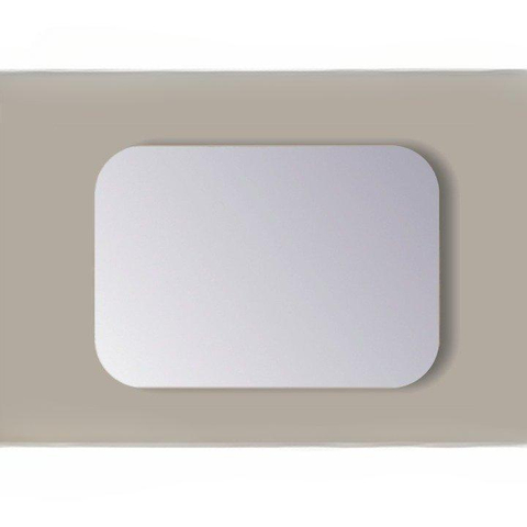 Sanicare Q-mirrors spiegel 100x60x2.5cm rechthoek glas SW643915