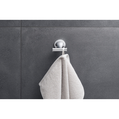 Duravit Starck T Handdoekhaak - dubbel - rond - chroom SHOWROOMMODEL SHOW26620