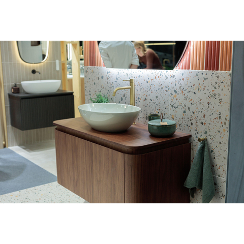 Zeza Element Waskom - 51x35.5x14.2 - solid surface - glans groen SW1208813