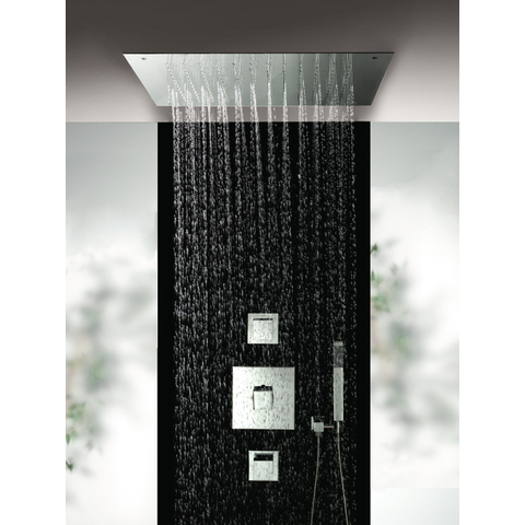 Hotbath Mate Hoofddouche 4kant - 50cm - hoogglans chroom SW12487