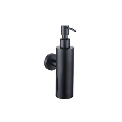 Fortifura Calvi accessoireset - glaswisser - zeepdispenser - handdoekhaak - mat zwart SW1441938