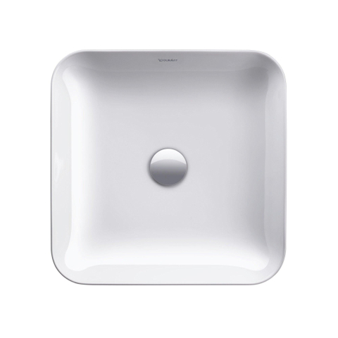 Duravit Cape cod Waskom vierkant - zonder kraangat - zonder overloop - 43x43cm - glans wit SW296997